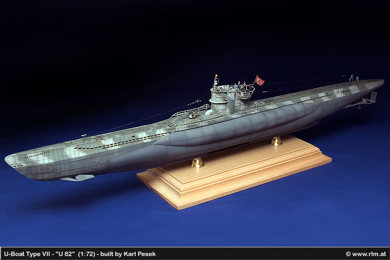 Die Luftwaffe im Modell: Die grauen Wölfe, U-Boot Typ VIIC - U 82 (1:72)