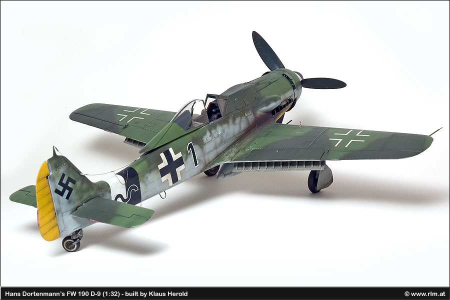 Focke-Wulf 190 D-9/175cm Riesig Maßstab RC Modell Flugzeug Bedruckt Plans 
