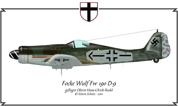 Focke Wulf Fw 190 D9 flown by HansUlrich Rudel