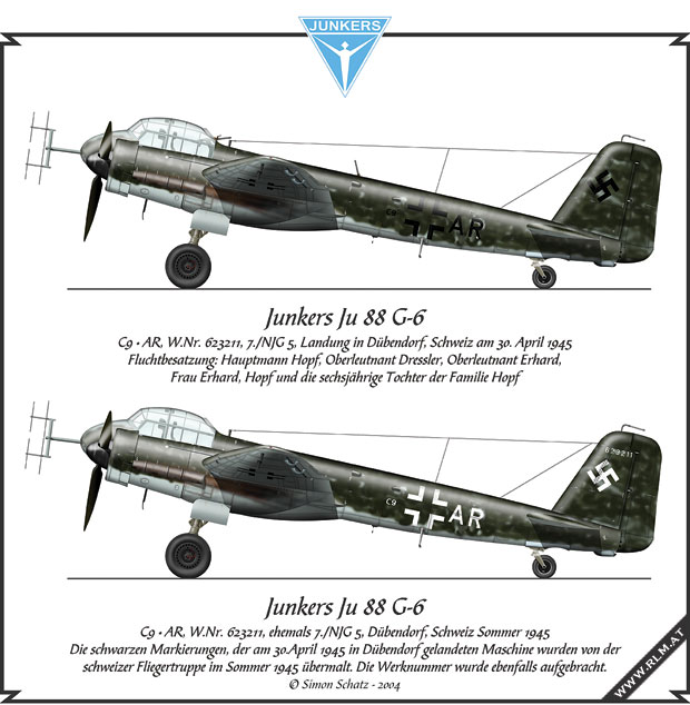 Luftwaffe Color Profiles Junkers Ju G 6