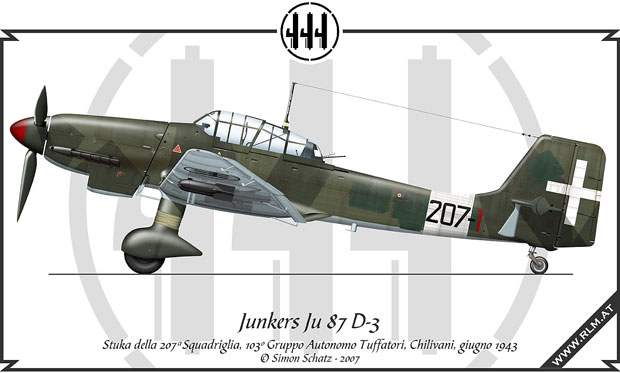 Junkers Ju 87 D-3, Regia Aeronautica Junkers Ju 87 D-3, Regia Aeronautica